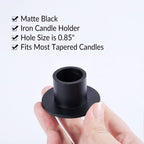 Round Metal Candle - View 3