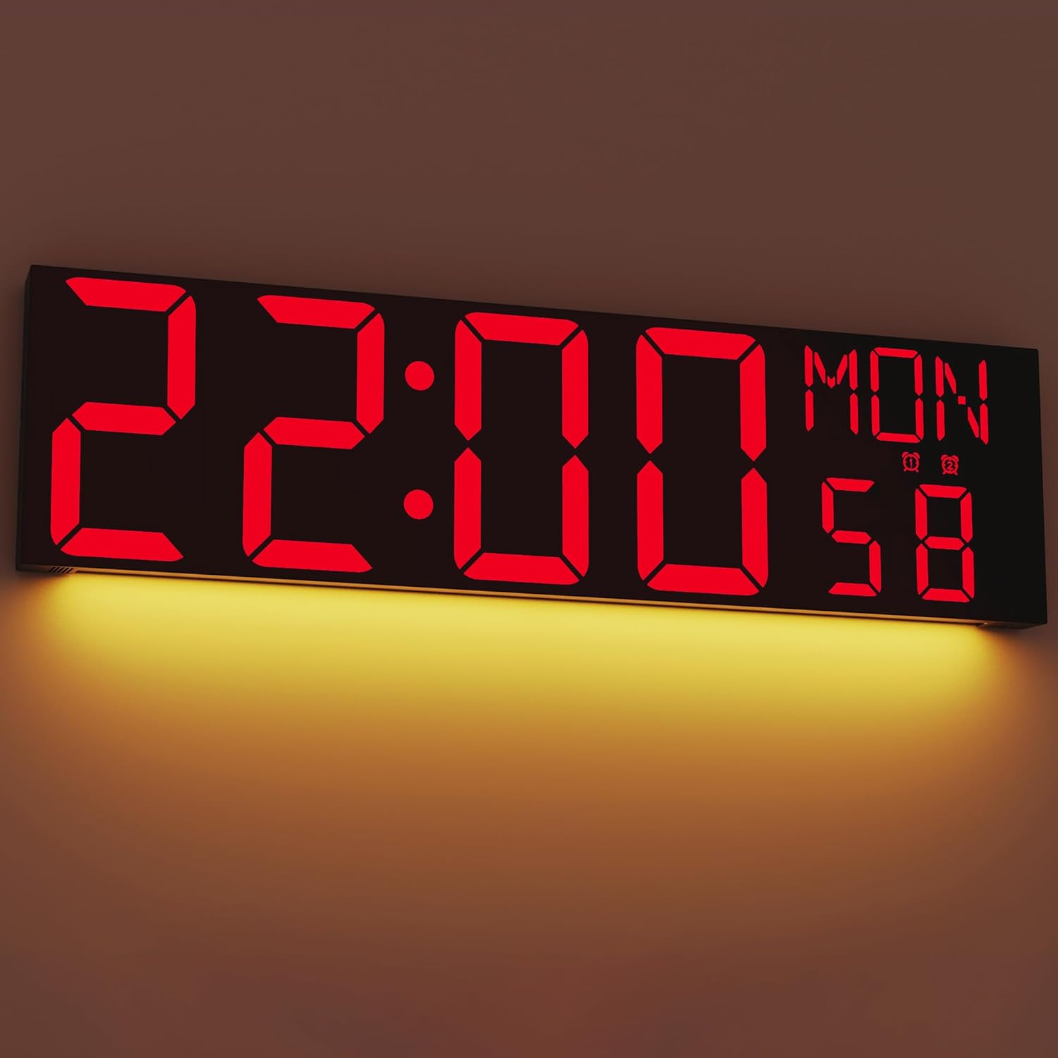 RGB Black Wall Clock — 15" — Black