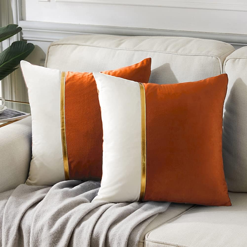 Velvet Luxe Black Throw Pillow Cover — 18" — 18" x 18" (Pack of 2)