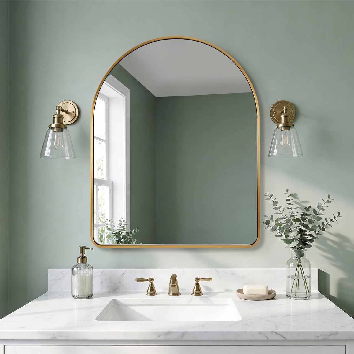 Luxe Gold Mirror — 26" — Brushed Gold