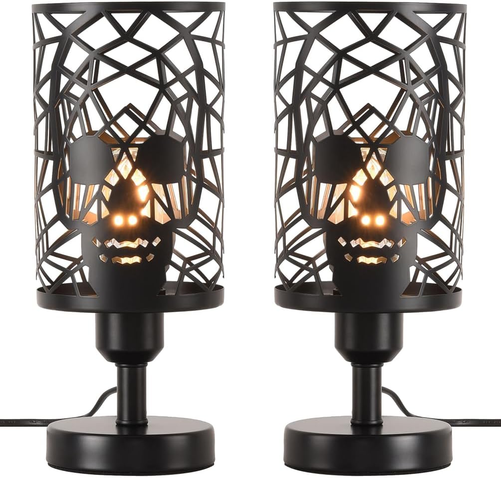 Round Metal Desk Lamp — 2 Pack