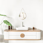 Luxe Black Round Mirror - View 2
