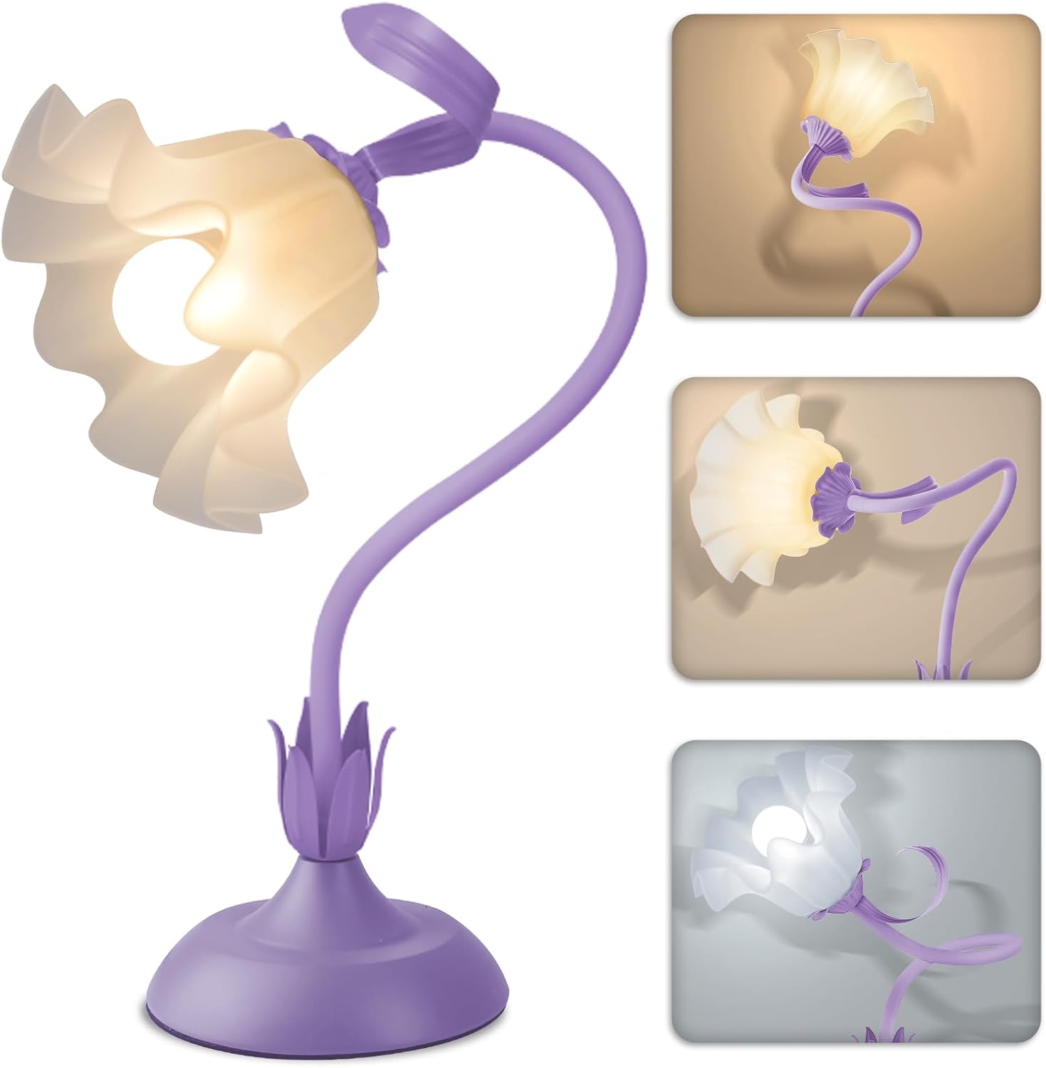 Adjustable Green Desk Lamp — Purple