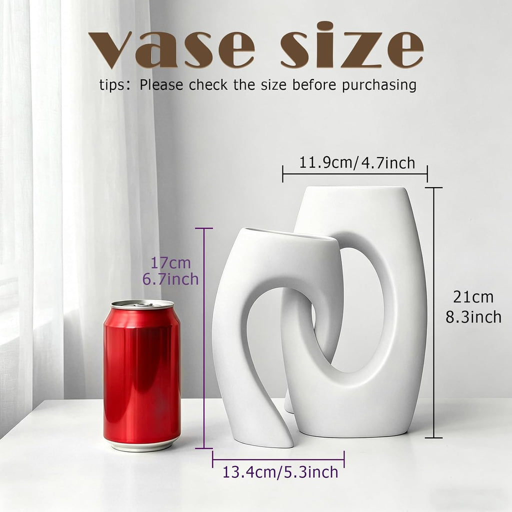 Boho Black Vase Set — Set of 2 - View 2