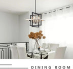 Modern Black Chandelier - View 3
