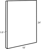 Linen Modern Beige Canvas Wall Art — 18x24 - View 6