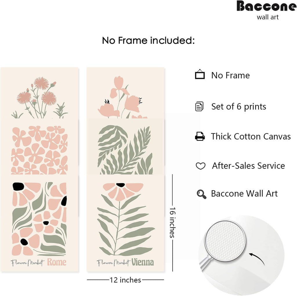 Unframed Boho Beige Wall Art Print — 16" - View 2