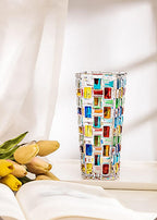 Boho Blue Flower Vase — 7" - View 7
