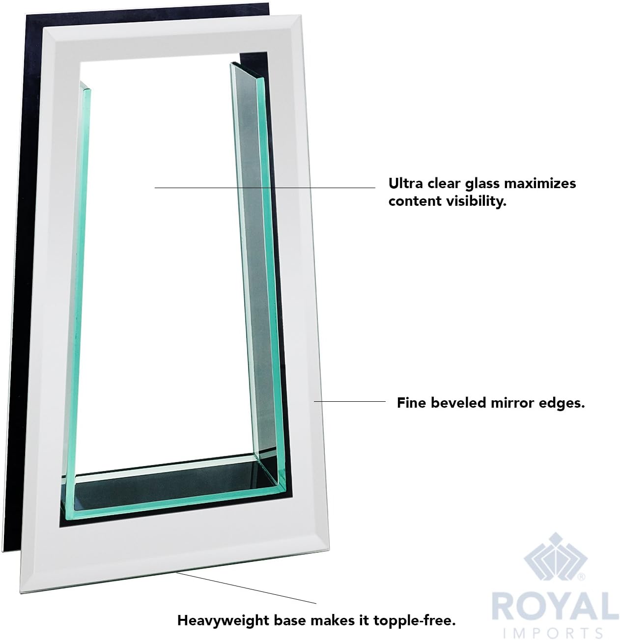 Modern Glass Mirror — 13.5" - View 4