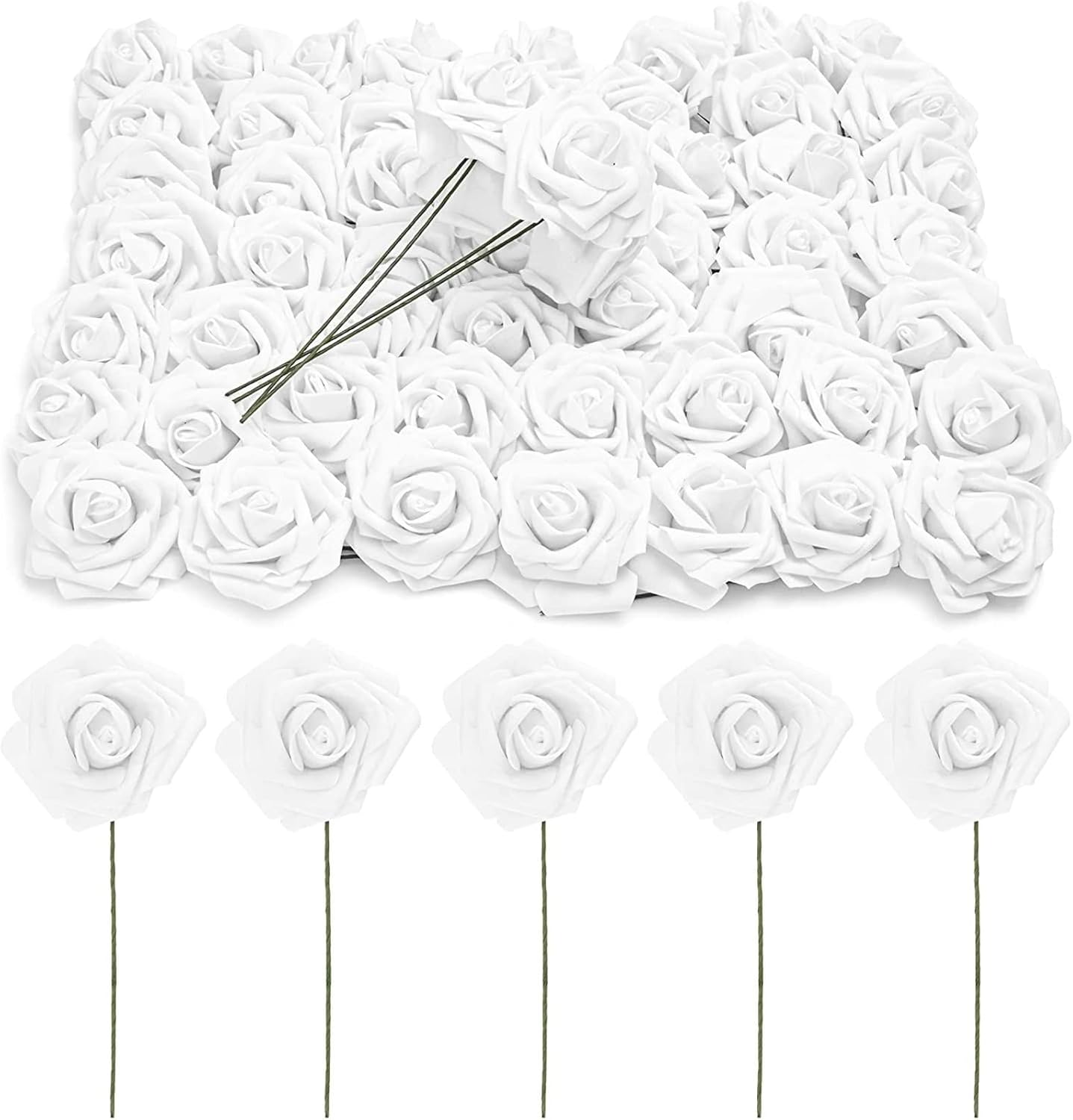 Beige Artificial Plant — 3" — White