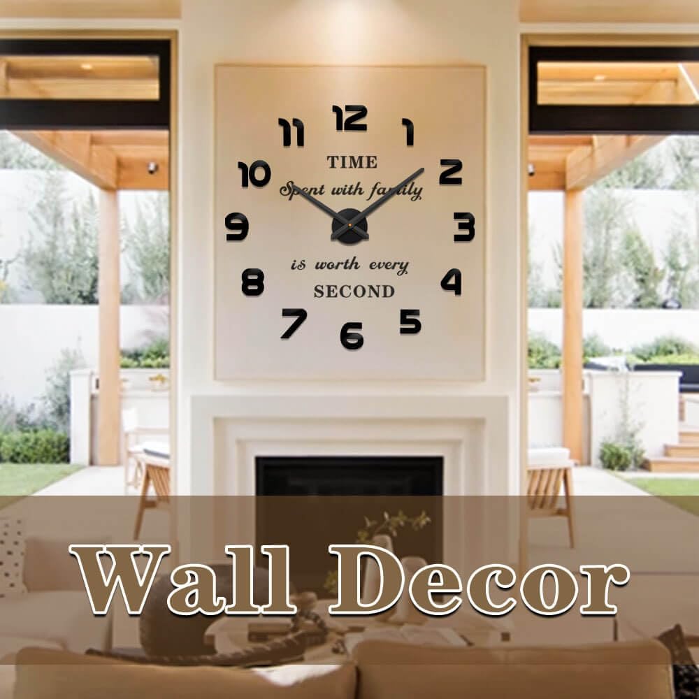 Battery Operated Luxe Black Wall Decor - View 2