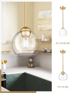 Luxe Black Pendant Light — 1-Light - View 3