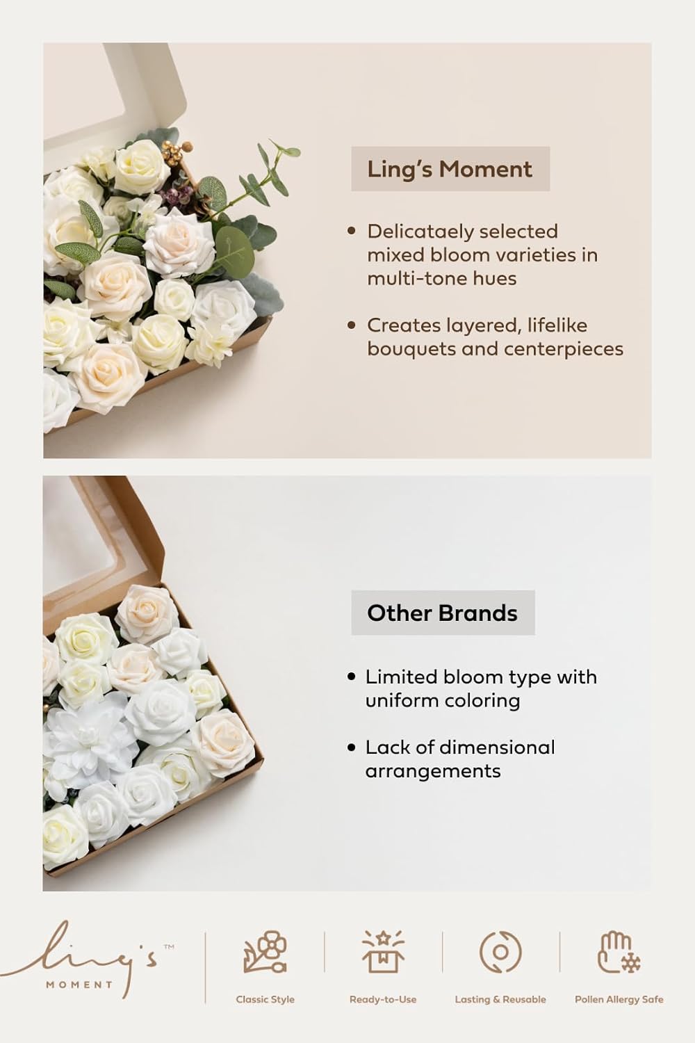 Beige Artificial Plant - View 8