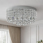 Round Luxe Black Chandelier — 15" - View 2