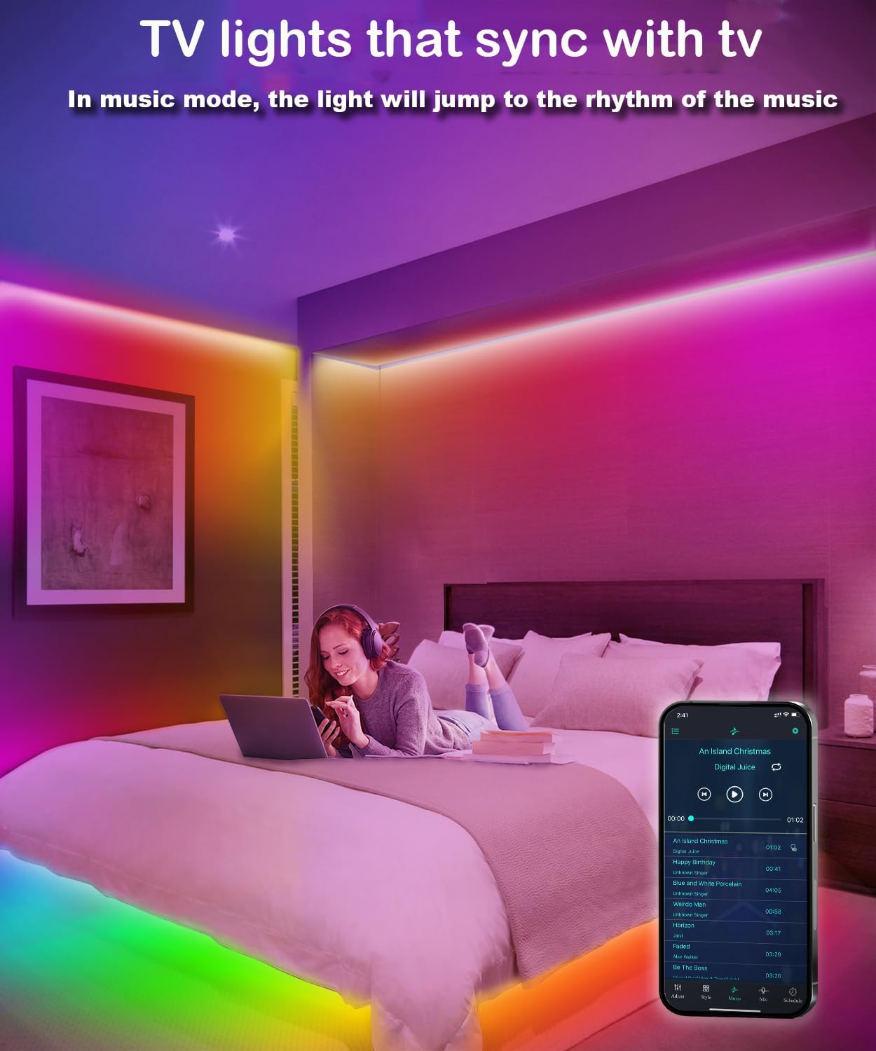 USB Metal LED Strip Lights - View 3