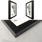 Framed Farmhouse Black Wall Decor — 8" - View 2