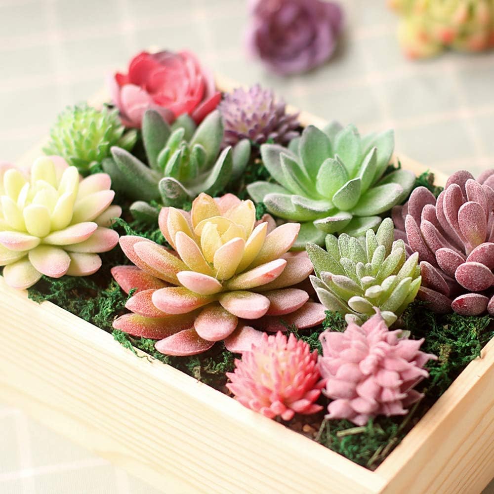 Green Faux Succulent — 5" - View 7