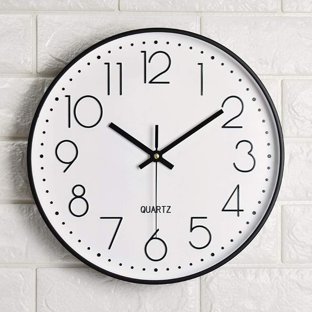 Battery Operated Modern Black Wall Decor — 12" - View 2