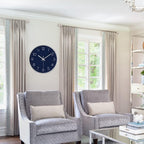 Battery Operated Blue Wall Clock - View 8
