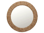 Round Rattan Wall Mirror