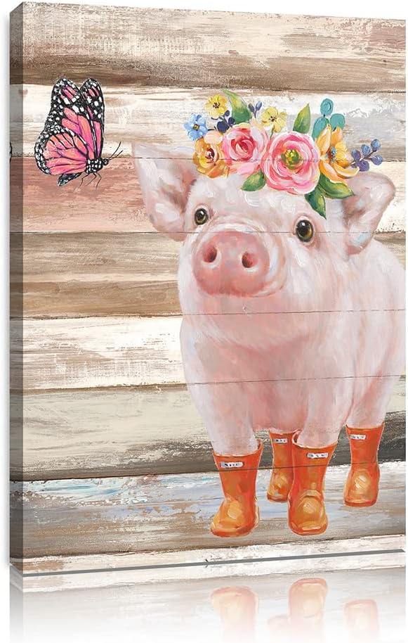 Framed Farmhouse Fabric Wall Decor — 10" — 10"L x 15"W