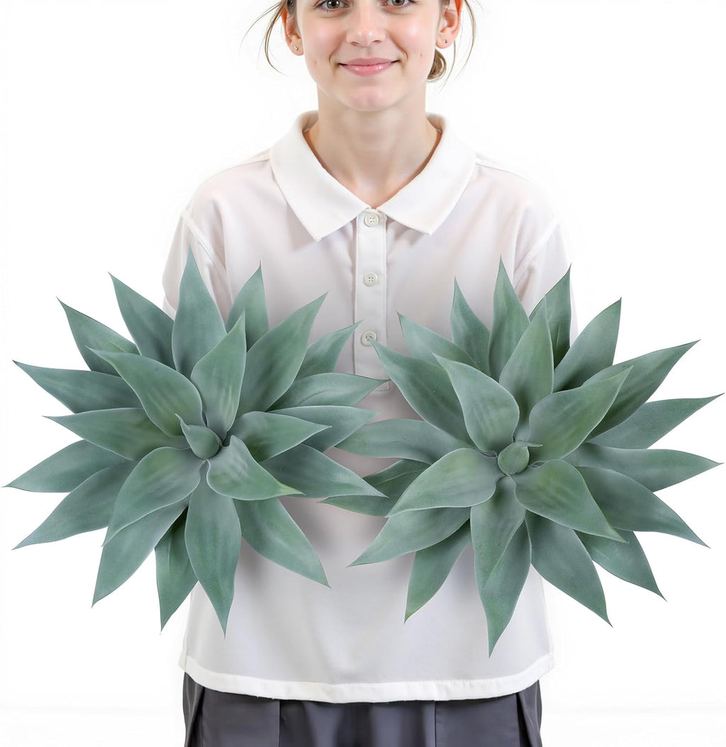 Blue Faux Succulent — 28" — Blue*2