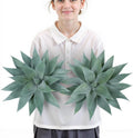 Blue Faux Succulent — 28" — Blue*2