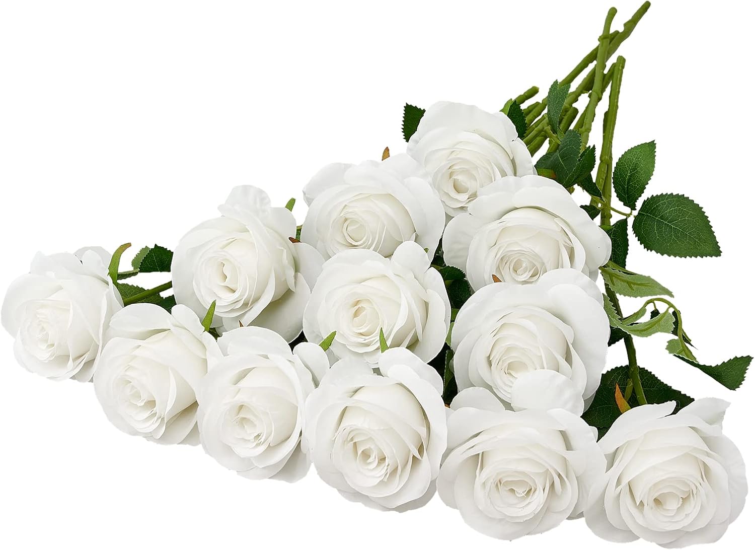 Beige Artificial Flowers — White