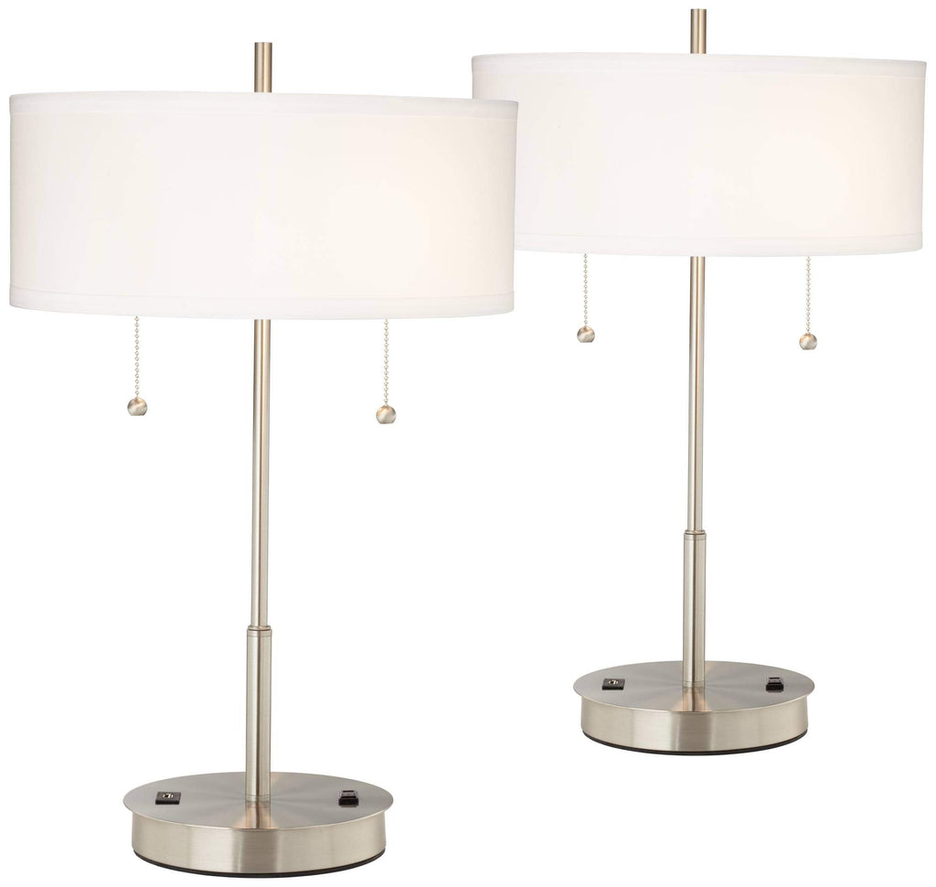 USB Modern Gold Table Lamp — 23.75"