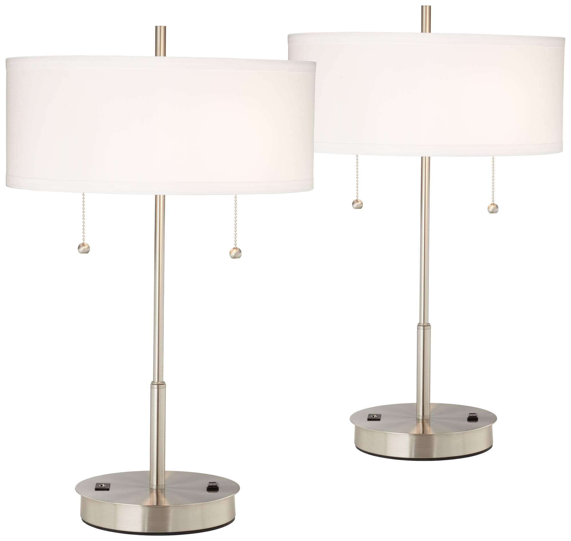 USB Modern Gold Table Lamp — 23.75"