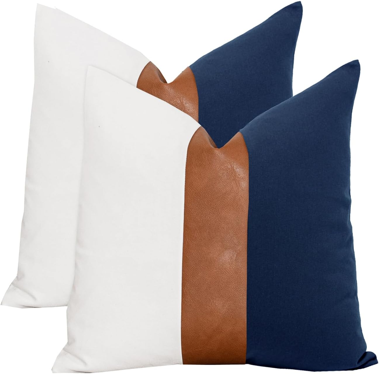 Boho Black Throw Pillow Cover — 18" — 24" x 24" (Pack of 2)