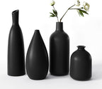 Modern Black Vase Set — Set of 4 - View 7