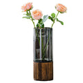 Boho Wood Flower Vase — 10"