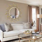 Round Luxe Black Wall Mirror — 39" - View 8