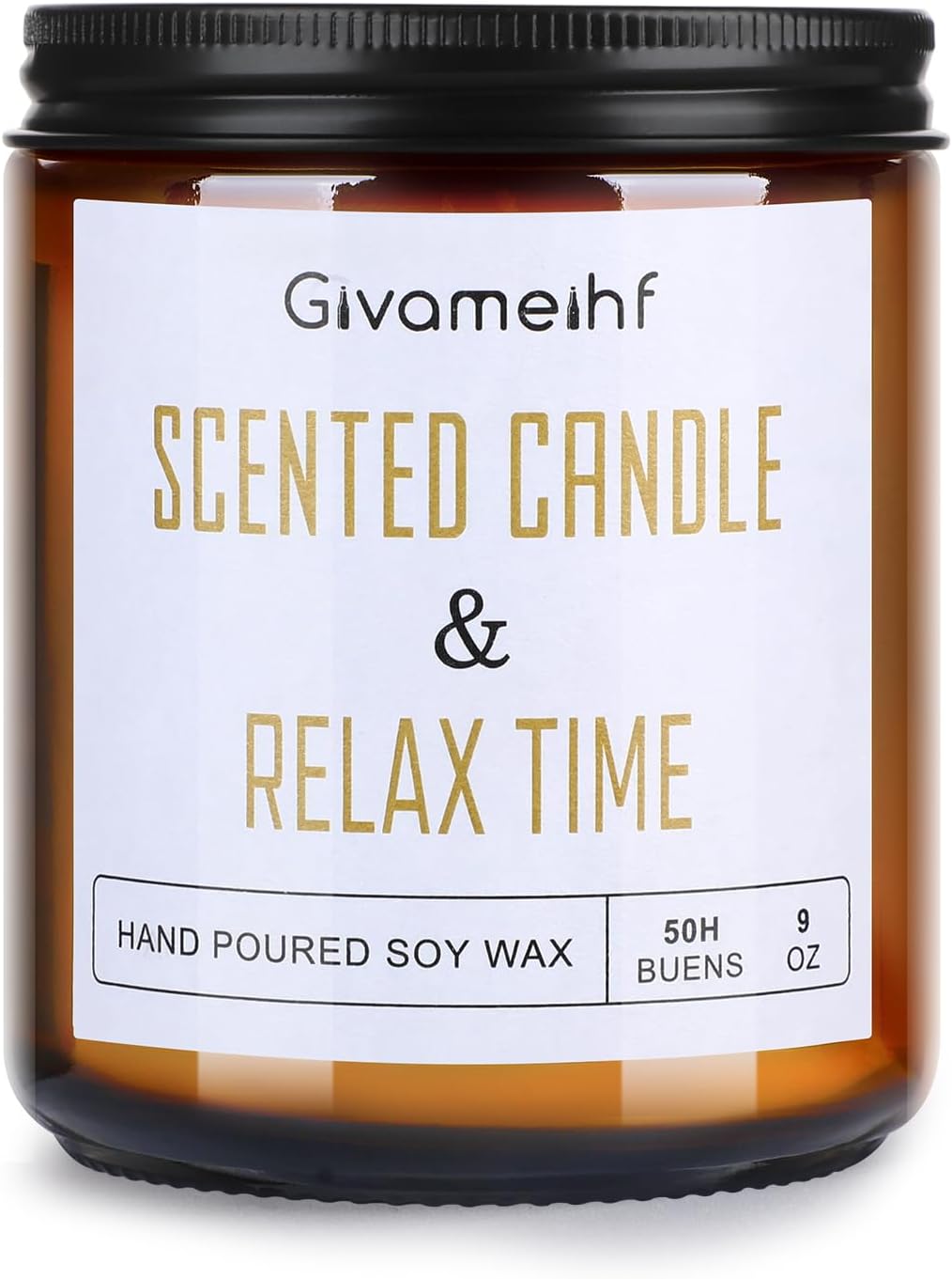 Soy Wax Luxe Black Scented Candle — Black