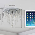 Luxe Metal Chandelier — 10.4" - View 4