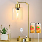 Dimmable Modern Black Desk Lamp — Gold