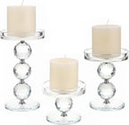 Luxe Glass Pillar Candle — Set of 3 - View 8