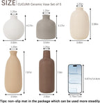 Farmhouse Beige Decorative Vase — Set of 5 - View 3