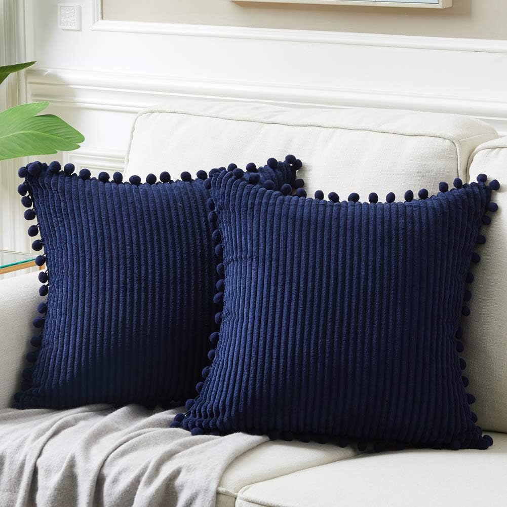 Boho Beige Throw Pillow Cover — 20" — 12" x 12" (Pack of 2)