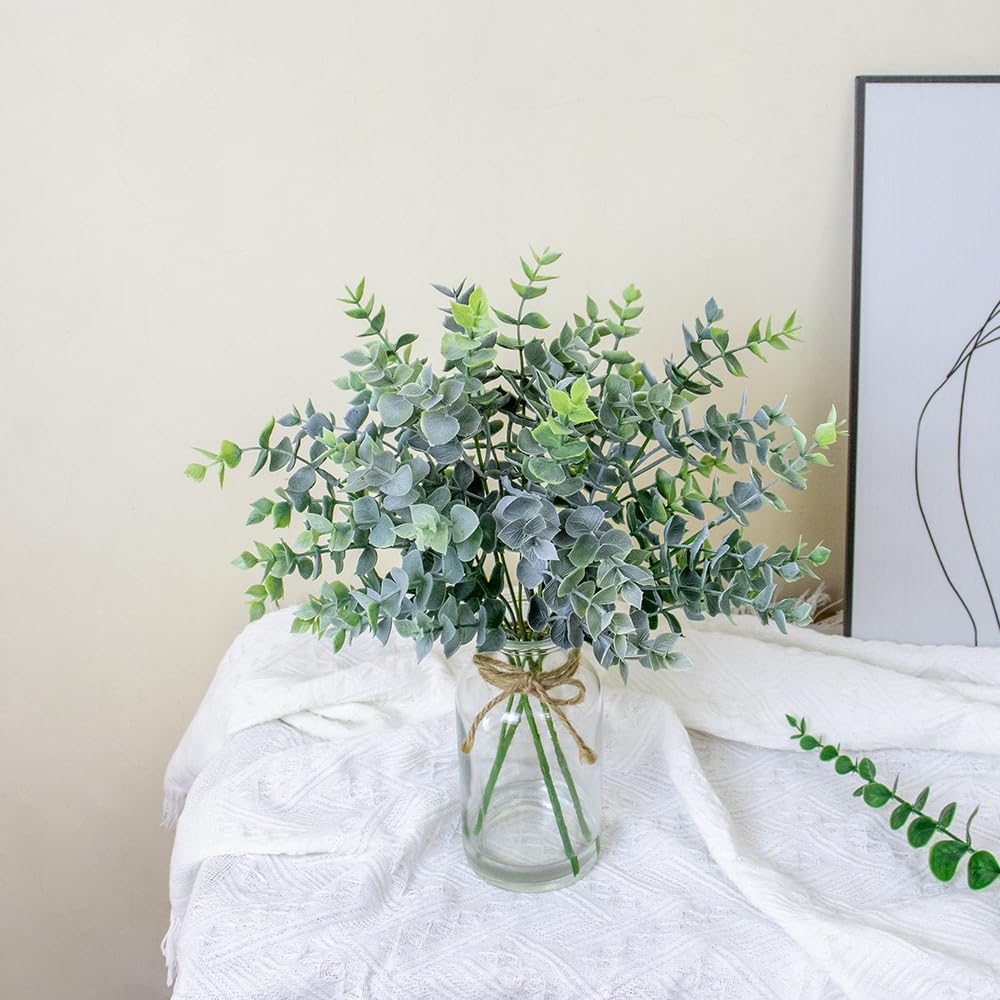 Farmhouse Glass Artificial Plant — 14" - View 3