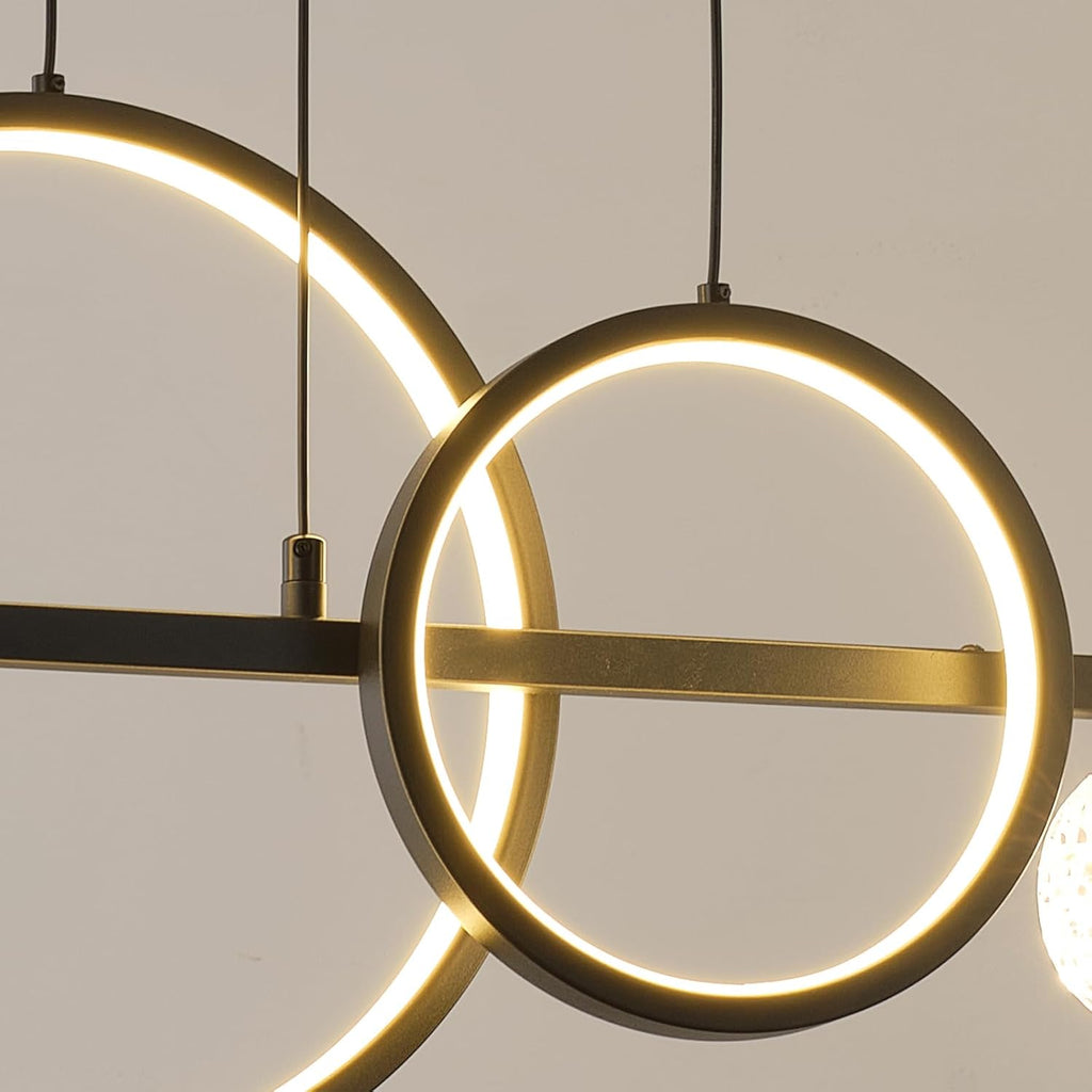 Dimmable Luxe Black Chandelier - View 7