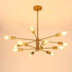 Adjustable Luxe Black Chandelier — 12-Light - View 2