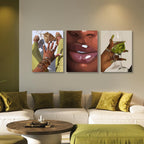 Framed Green Canvas Wall Art — 12" - View 3