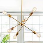 Vintage Luxe Black Chandelier — Gold