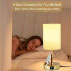 Dimmable Luxe Fabric Desk Lamp - View 7