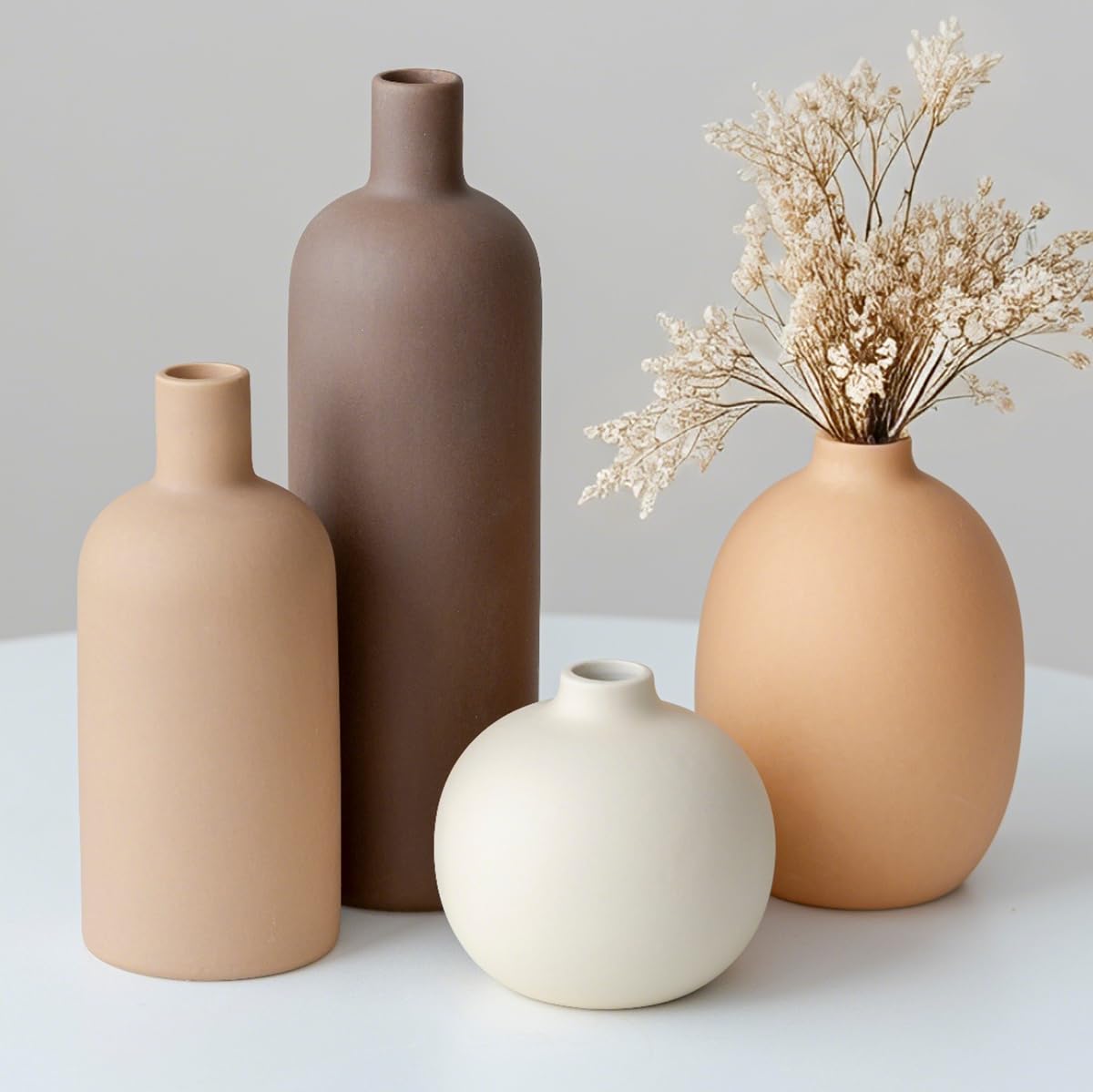 Modern Beige Decorative Vase