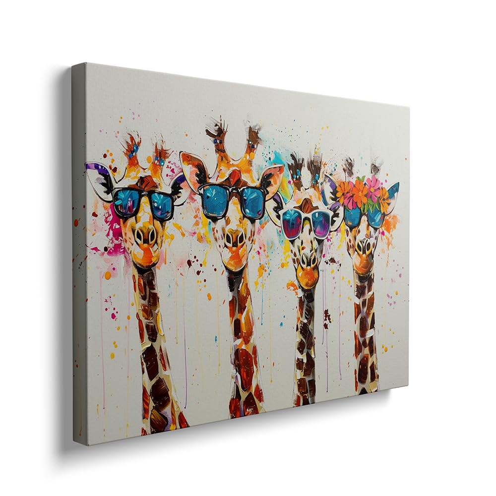 Framed Modern Metal Canvas Wall Art — 16"