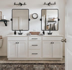 Framed Farmhouse Black Vanity Mirror — 24" - View 2