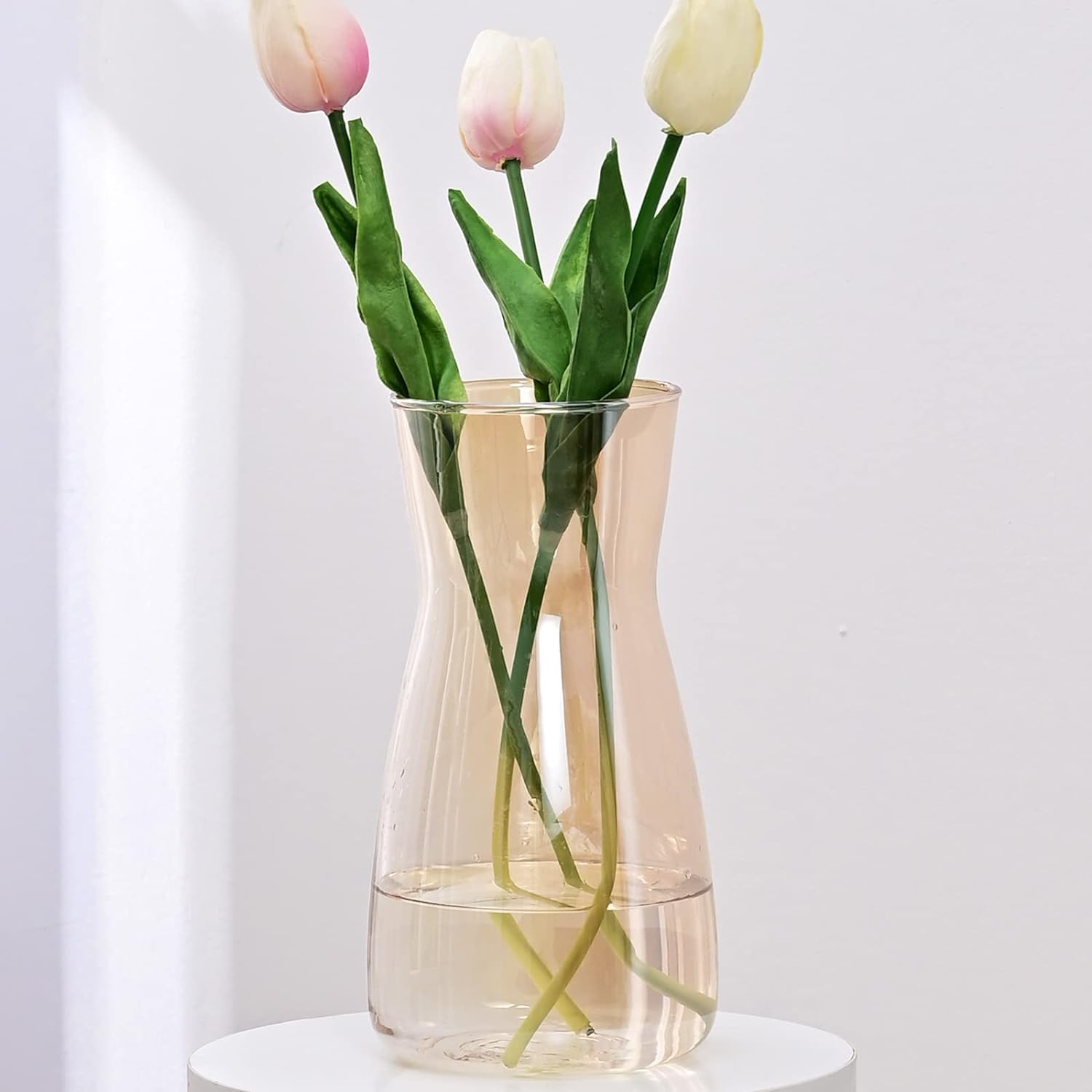 Boho Grey Flower Vase — 8" — Amber